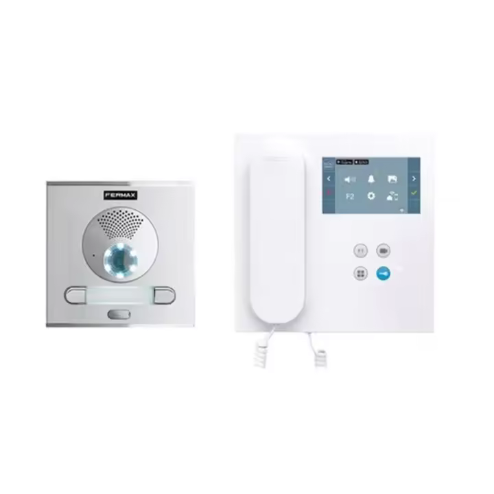 FERMAX 94421 | Kit video placa CITY y monitor VEO WIFI DUOX PLUS 2L con pantalla 4,3? en plástico ABS de alto impacto - 1