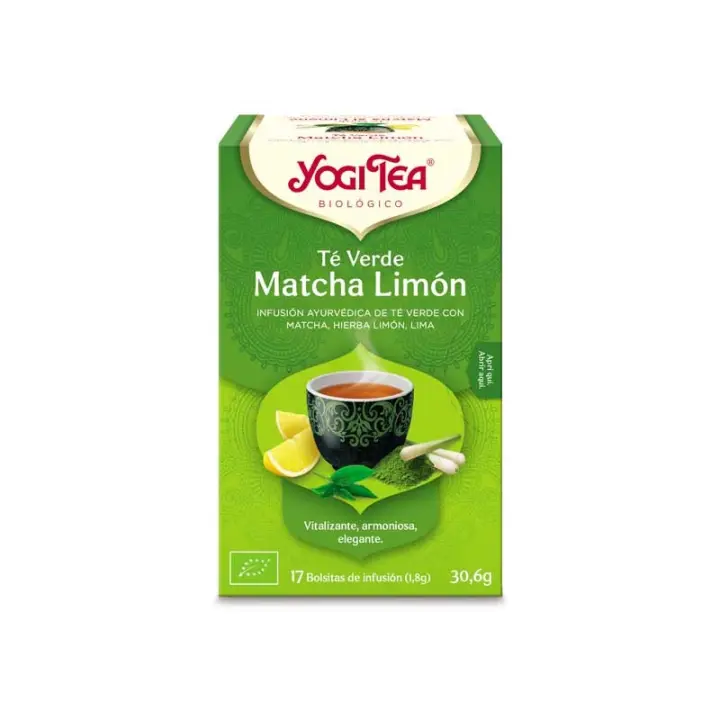 Yogi Tea Te verde Matcha Limon 17 filtros Bio Bioclub - 1