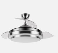 FABRILAMP Ventilador DC Ibe 59w 6980lm Niquel 3 Asp.desp. 107d 3000-4000-6000k, 6 velocidades Remoto, Reg.intensidad, Memoria Y Temporizador Incluye mando a distancia y dos tijas de 10 y 25 centímetro Productos originales calidad de confianza - details 3