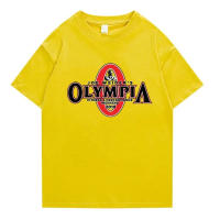 Camiseta De Algodón 100% Para Hombre OLYMPIA Verano 2023 Estilo Casual Cuello Redondo Alta Calidad Tops Clásicos Para El Gimnasio - details 10