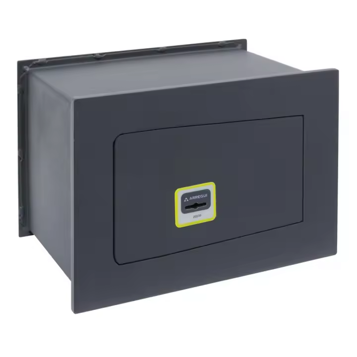 ARREGUI Ideal 10 Caja fuerte de empotrar a pared con cerradura de llave, Caja de Seguridad para casa y negocio, fácil de usar, alto nivel de seguridad - 1