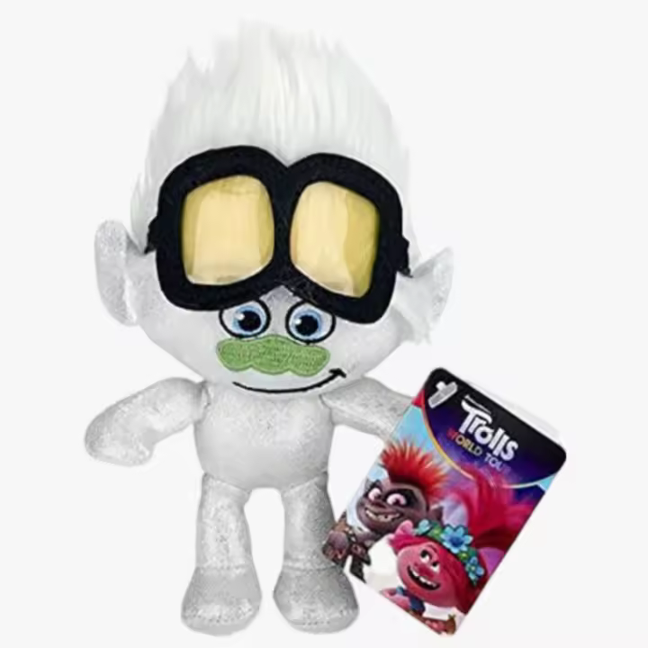 DIAMANTITO TROLLS WORLD TOUR - DREAMWORKS - Peluche - ¡Es un peluche muy suave y blandito!  Mide 18 cm - Regalo original - Hay un total de 4 para coleccionar - Recomendado para mayores de 3 años - 1