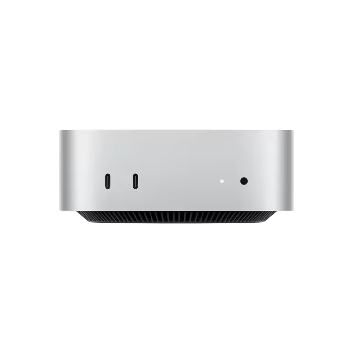 Apple Mac mini (2024) Chip M4, CPU de 10 núcleos, GPU de 10 núcleos, 16GB de RAM, 256GB de SSD, Chip M4 de Apple, Gigabit Ethernet, Plata - 1