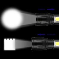 Linterna Táctica Recargable USB KDULIT Mini LED Super Brillante Con Zoom Portátil Para Camping Y Emergencias - details 2
