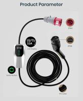 AWESAFE EV Cargador Tipo 2 Vehículo Eléctrico Wallbox 3.5KW 1phase 16A 4meters Schuko Cargador Portátil Caja EVSE Controlador de Carga - details 5