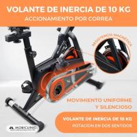 Bicicleta de spinning Makalu Mobiclinic® Fitness  Volante inercia 10kg Resistencia regulable Regulable al completo Pantalla LCD Marca Española Pulsómetro Portabotellas Soporte para móvil - details 3