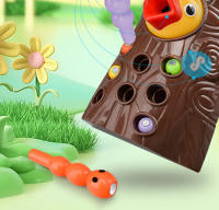 Juguete Educativo Montessori Para Niños Y Niñas Caza De Gusanos Con Picapinos Juego Magnético Para Desarrollo Infantil Tablero Ocupado - details 6
