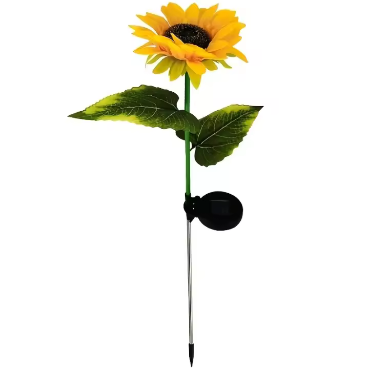 Lámpara Solar De Girasol Para Exterior Impermeable Luz Artificial De Flor LED Para Decoración De Jardín Paisaje Courtyard - 1