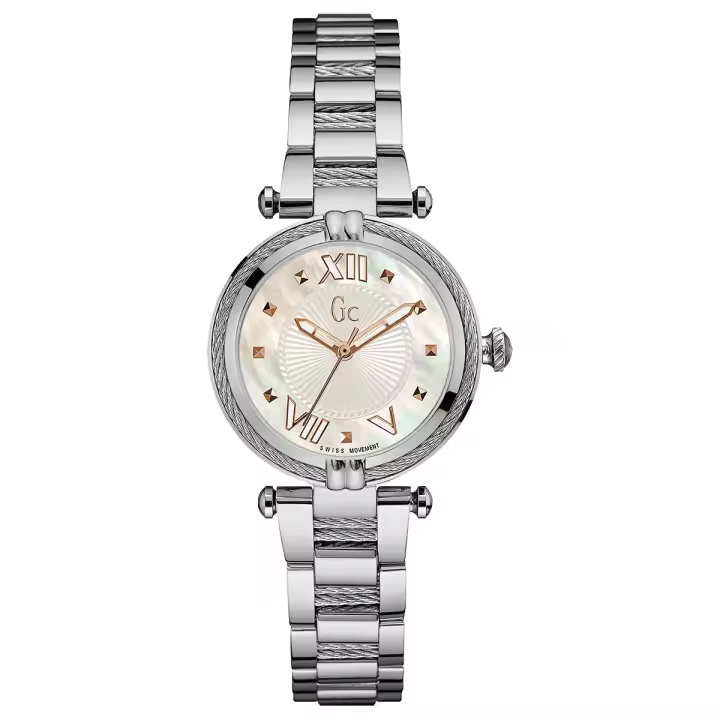 Reloj GC Mujer Y18001L1 (32mm) - Movimiento Cuarzo - Correa de Acero - Diametro de 32mm - Resistente Al Agua 10ATM - 1