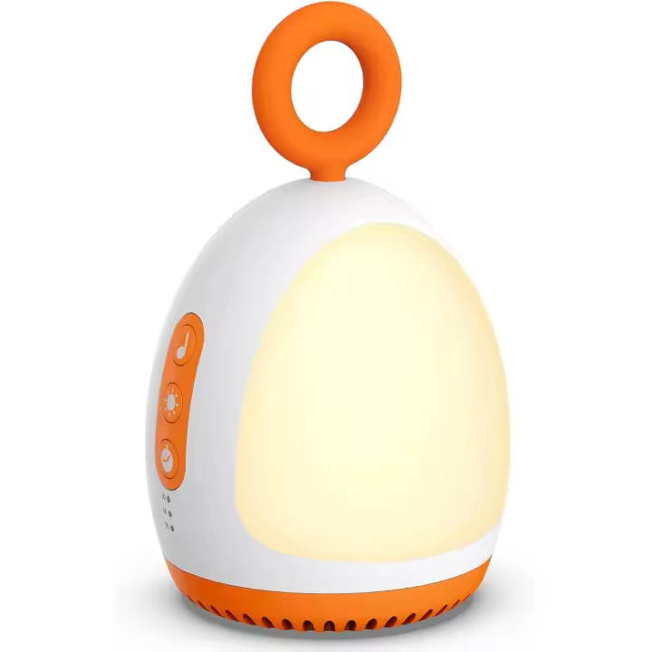 Máquina de Ruido Blanco - XT-6 Maquina Ruido Blanco Bebe con 8 Sonidos Relajantes, Portátil Máquina de Ruido Blanco USB Recargable, Musica para Dormir con Luz Nocturna, Regalos Bebé - 1