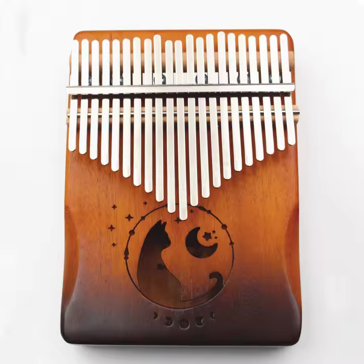Kalimba Profesional Pianoforte De Uso Manual Con Veneer De Madera Sólida 17/21 Teclas Instrumento Musical Regalo De Navidad - 1