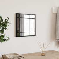 vidaXL Espejo de Pared Cuadrado Decoración Colgante para Salón Hierro Negro Dimensiones 30 x 30 cm,  40 x 40 cm,  30 x 60 cm y mas - details 0