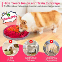 Pad De Olfateo Para Perros De Terciopelo Lavable Y Plegable Juego Lento De Alimentación Tapete De Entrenamiento Para Perros Interactivo - details 17