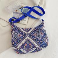 Bolso De Hombro Para Mujer En Lona Grande Capacidad Con Estampado Diseñador Bolso De Compras Reutilizable Casual Bandolera - details 26