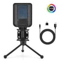 Micrófono Profesional Para Juegos De Computadora Condensador USB Para Streaming En Vivo Podcast Estudio Micrófono Karaoke Kit De Microfonos Para PC Y Portátil - details 32