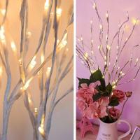 Luz De Ramas De Abeto Blanco LED Para Decoración De Navidad Y Año Nuevo Guirnalda De Luz Festiva Para Bodas Y Fiestas Luces De Navidad Para Mesa De Comedor - details 9