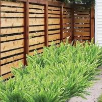 2Pcs Plantas Artificiales Ramales De Hierba Falsa Verde Resistente Al UV Para Exterior Decoración De Hogar Y Bodas - details 3