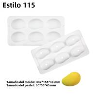 Molde De Galletas De Silicona SHENHONG Con Diseño De Frutas Mousse De Naranja Manzana Pera Mango Durazno Herramientas De Decoración De Postres - details 2