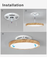 Lámpara De Techo LED Moderna Con Patrón De Madera Dorado Tres Colores Para Iluminación Doméstica Cocina Dormitorio Baño - details 3