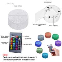 Lámpara De Noche En Forma De Coche Con Ilusión 3D LED Para Niños 16 Colores Con Control Remoto Decoración Para Dormitorio Regalo De Navidad Y Cumpleaños - details 9