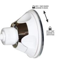 Espejo Redondo De Baño Con Soporte Y Ventosa De 10x Magnificación Rotación 360 Grados Para Ducha Espejo Antiniebla Para Lavabo - details 3