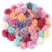 10Pcs Cabezas De Flores Artificiales De Seda Hydrangea Para Decoración De Bodas Fiestas Hogar DIY Corona Regalo Accesorio - details 1