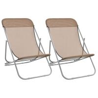 vidaXL Silla de playa plegable 2 uds acero recubierto textilene Azul, Negro, Rojo Sillas de Exterior Ideal para jardín, playa, piscina, terraza Tumbona Piscina Tumbonas Playa Tumbonas Jardín Exterior - details 6