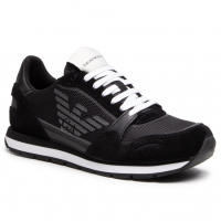 Emporio Armani Zapatillas Hombre Negro Blanco X4X537 XM678 N639 - details 5