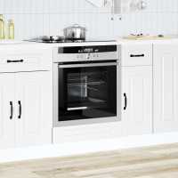vidaXL Mueble de horno Kalmar roble artesanal madera reconstituida en color Roble artisan/Negro/Marrón roble y más | almacenamiento funcional diseño moderno para baño dormitorio sala - details 5