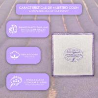 LAMARE Cojin Sweet Dreams – Rellenos de Lavanda de la Provenza Francesa – contra Insomnio y Estres - Relajación - Sueño - Dormir Bien - 12x12 Pack 2 - details 0