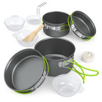 Juego De Cocina Para Camping Aluminio Portátil Utensilios De Mesa Al Aire Libre Set De Cocina BBQ Picnic Equipamiento De Hiking - details 10
