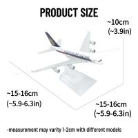 Modelo De Avión a Escala 1:400 Singapore A380 Boeing Airbus Replicado En Metal Regalo Para Niños Juguete De Aviación Boutique - details 4