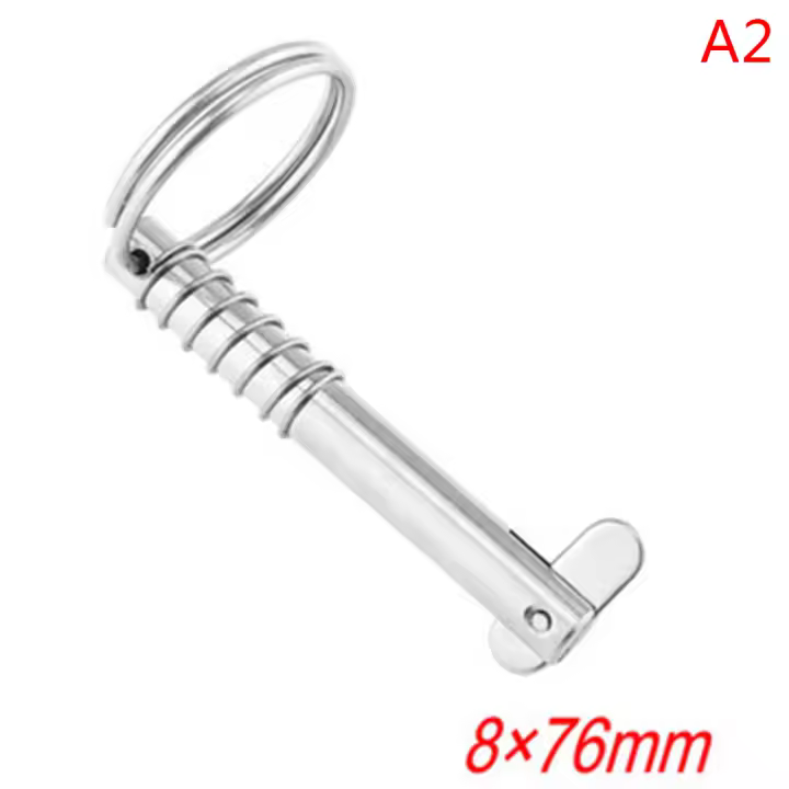Pino De Liberación Rápida De Acero Inoxidable 8mm Para Techo De Bote Bimini Juego De Bisagras Marinas Herramientas Marinas - 1