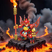 Hero Wukong Mini Bloques De Construcción Con Módulos Luz Del Día Juguete De Batalla Divertido Para Niños Juguetes Educativos Y Creativos Decorativos - details 5
