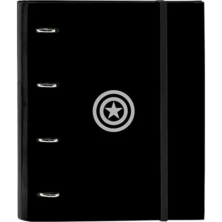 Marvel Capitán América Safta Carpeta de anillas 72727 negro Unisex - 1