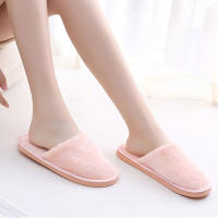 Zapatillas De Casa Para Mujer Invierno Cómodas Y Térmicas Plush Antideslizantes Corduroy Interior Suave Zapatos De Interior Unisex - details 7