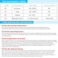 Controlador De Temperatura Digital XK-W2001 Enchufe AC110-220V Termostato Regulador Inteligente Precisión De 0.1℃ - details 4