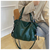 Bolso De Hombro Para Mujer En Cuero PU Gran Capacidad Bolso Cruzado Casual Retro De Color Sólido Para Viaje Y Compras - details 9