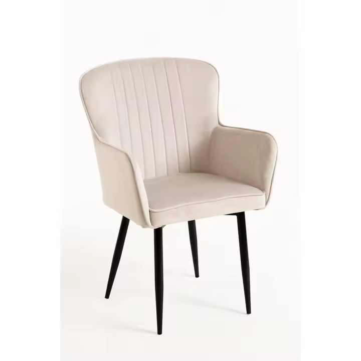 Silla Dalye Terciopelo - Beige - 1