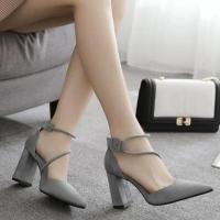 Sandalias De Mujer Diseñador Con Tacón Alto Y Punta Afilada Para Verano Sexy Con Correa De Cierre Buckle Zapatillas Para Noche Club - details 1