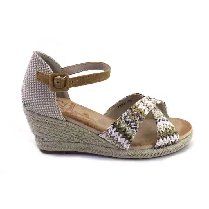 MANDARINA 729 Alpargatas de mujer beige 523 - 1