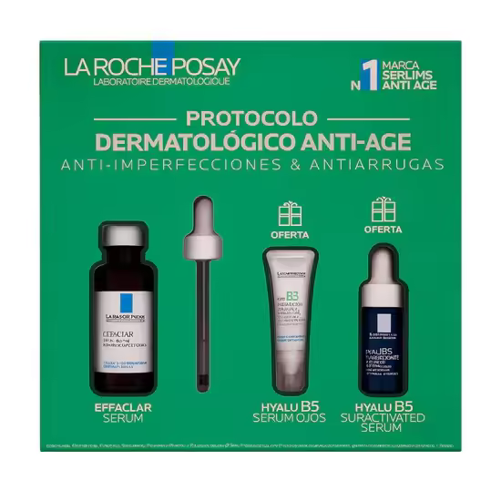 La Roche Posay Pack Serum Effaclar 30 mL+ Mela B3 Serum 10ML+ Hyalu B5 Serum Ojos 5ML - 1