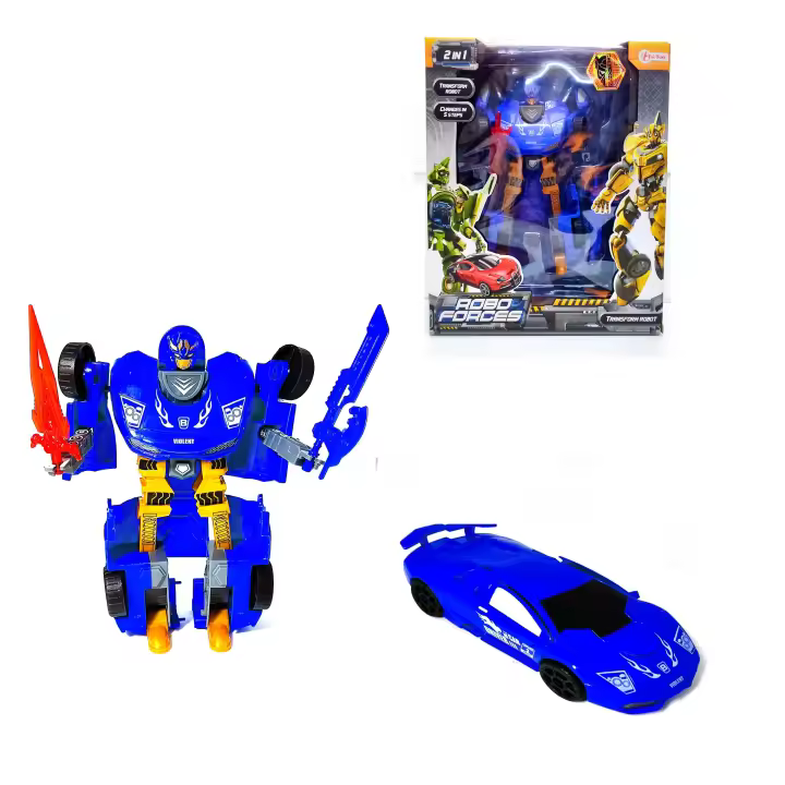 Juguete de figura de acción transformable Roboforce Transformers/ Toi Toys  Transform Robot/ Regalos para niños, juguetes de robot de coche - 1