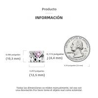 Encanto De Colgante De Árbol De Familia Platinado En Plata Para Pulsera De Bangle Y Collar DIY Regalo Con Doble Vuelo Aéreo - details 144