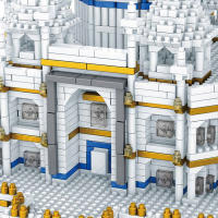 Conjunto De Bloques De Construcción De Arquitectura Famous Del Mundo Taj Mahal India Castillo Modelo Micro Bloques DIY Juguete Asamblea Para Adultos Y Niños - details 3