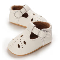 Zapatos Para Bebé Recién Nacidos Niñas Clásicos Corazón De Goma Antideslizante PU Vestido Primera Caminadora Zapatos De Cuna - details 7