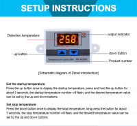 Controlador De Temperatura Digital W3001 Termostato Regulador De Temperatura Para Acuario Incubador Calentador De Agua 110V 220V 12V 24V Precisión 0.1℃ Instalación Fija - details 2