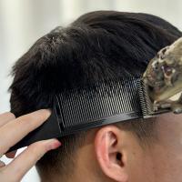 Peine Ajustable S Arc Para Corte De Pelo Profesional Barbería Herramienta De Estilista Diseño Curvo Posicionamiento Combinado Con Corte De Pelo - details 6