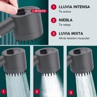 Alcachofa de Ducha Función Masaje Spa, Cabezal de Ducha con Filtro Anti-Cisión, 3 Modos de SPA, Sistema de Filtración Powerful - details 1