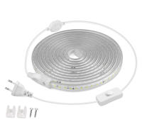 Tira De Luces LED Flexible 110V 220V Impermeable Para Exterior Con Enchufe EU/US Decoración De Jardín 1M/2M/5M/10M/15M/20M 5050 SMD Luz Blanca Cálida Y Natural - details 8